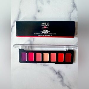 Make Up For Ever Artist Rouge 7 Lipstick Palette, Bold Shades - NEW